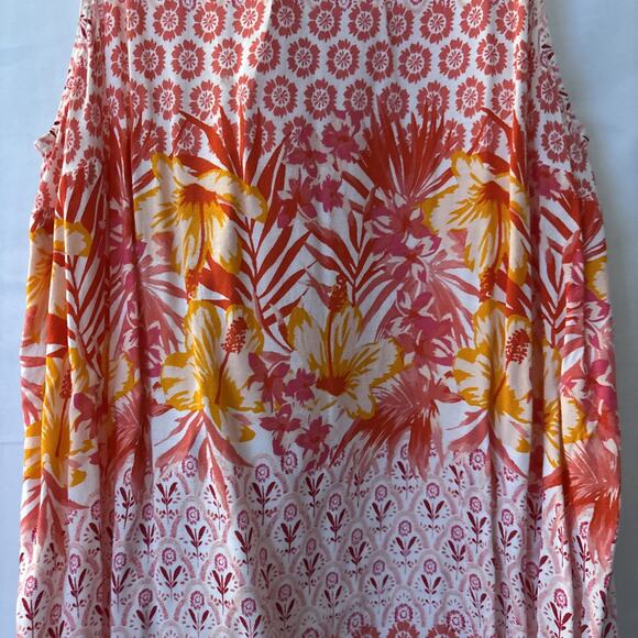 Old Navy Womens Multicolor Floral Round Neck Sleeveless Blouse Top Size SP - Picture 3 of 7